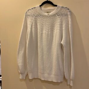 Style & Co Women’s White Pullover Sweater, Size 2X